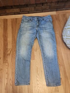 American Eagle Outfitters Light Wash Next Level Airflex Slim Straight Denim Jean